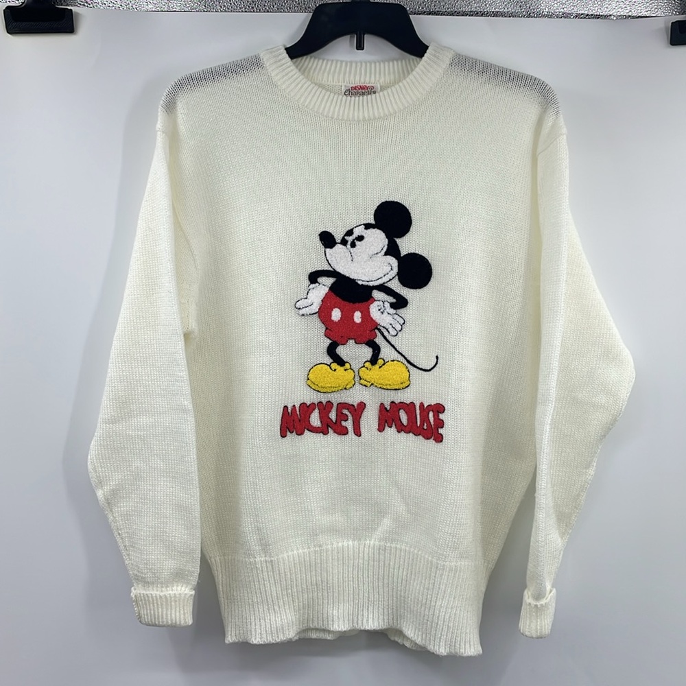 Vintage 70s unisex Disney Character Mickey Mouse sweater Size Extra Large